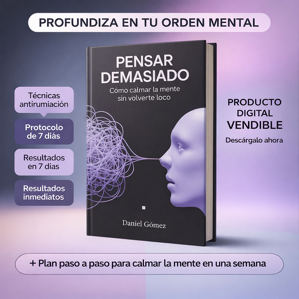 Pensar Demasiado: Cómo Callar la Mente sin Volverte Loco — Guía práctica para frenar la rumiación y recuperar la paz mental